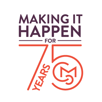 Carr McClellan's 75th Anniversary logo